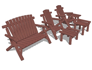 现代<em>新中式躺椅</em>草图大师模型，椅子sketchup模型下载