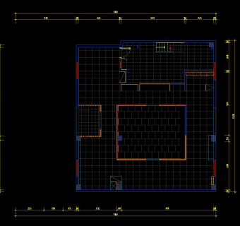 长沙某中式火锅店CAD图纸，火锅店CAD设计图纸下载
