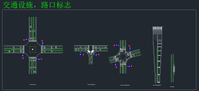 常用最齐全停车场图例标志CAD图库，停车场图例标志CAD图纸下载