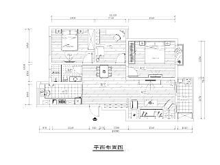 两居户型图CAD施工图附工地施工照片，户型图CAD建筑图纸下载