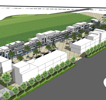 现代商业街草图大师模型，商业综合体sketchup模型免费下载