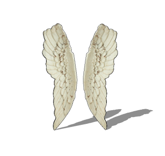 现代天使翅膀摆件草图大师模型，天使翅膀sketchup模型下载