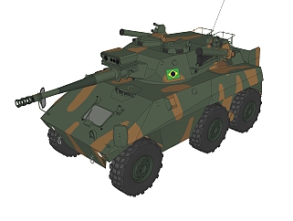 现代响尾蛇<em>装甲车</em>草图大师模型，<em>装甲车</em>sketchup模型