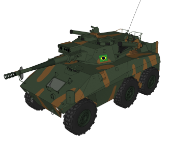 现代响尾蛇装甲车草图大师模型，装甲车sketchup模型