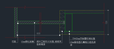 原创玻璃隔断安装节点CAD图纸，节点CAD建筑图纸下载