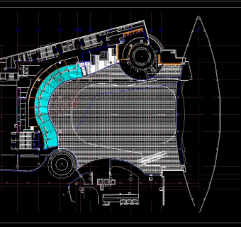 沈阳万象城美食广场招标施工图，美食城CAD图纸下载