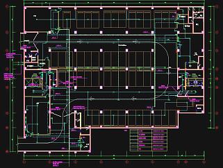 五层厂房电气施工图CAD图纸