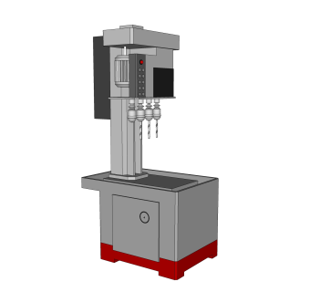 打孔机钻孔机SU模型下载