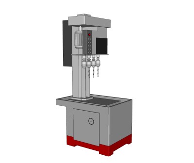 打孔机钻孔机SU模型下载
