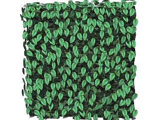 绿萝植物墙sketchup模型，室内植物墙skp文件下载