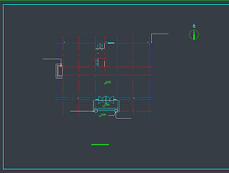 某三层办公楼CAD施工图，办公空间CAD施工图纸下载