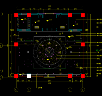 樱花餐CAD施工图，餐厅CAD图纸下载