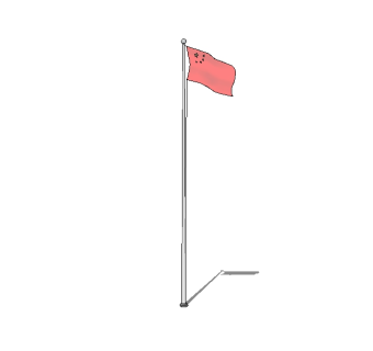 现代国旗草图大师模型，旗帜sketchup模型下载