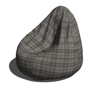 现代懒人沙发草图大师模型，懒人沙发skb文件下载