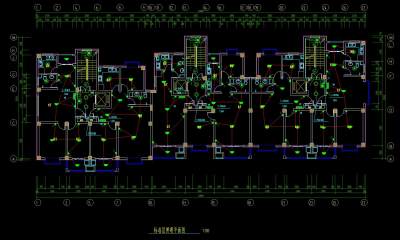 高层住宅楼电气设计施工图CAD图纸