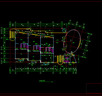 现代创意多功能幼儿园cad图纸，幼儿园cad施工图下载