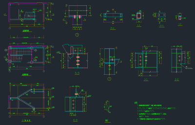 全套普通楼梯CAD图库，楼梯CAD施工图纸下载