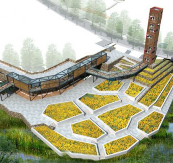 海纳岚山海滨城社区公园设计效果图方案