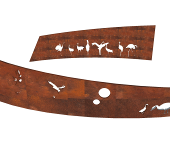 现代景观墙SU模型下载，景观墙skb模型分享