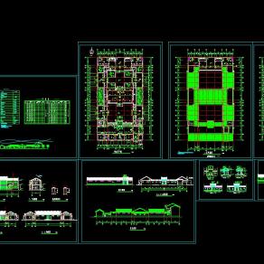 四合院建施图施工图CAD图纸下载