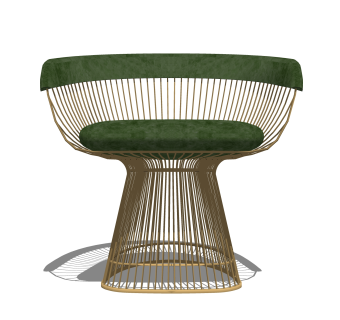 创意轻奢单人沙发椅草图大师模型，沙发SU模型下载