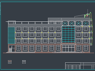 办公楼建筑CAD施工图，办公空间CAD施工图纸下载