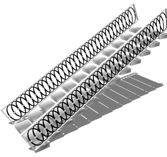 精品钢架结构楼梯sketchup模型下载