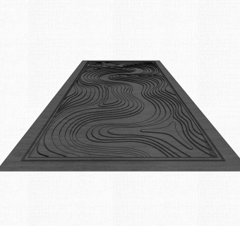 中式枯山水铺装草图大师模型，室外铺装sketchup模型免费下载