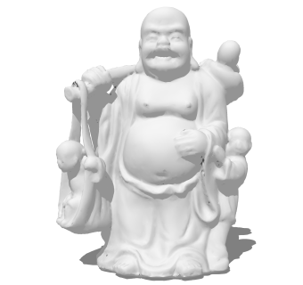 现代佛像草图大师模型，雕塑sketchup模型下载
