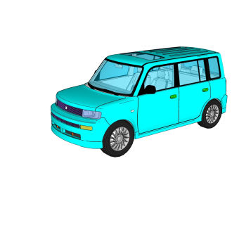 现代汽车免费su模型，现代汽车skp模型下载