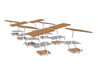 现代公用椅草图大师模型，<em>户外</em>椅sketchup模型下载