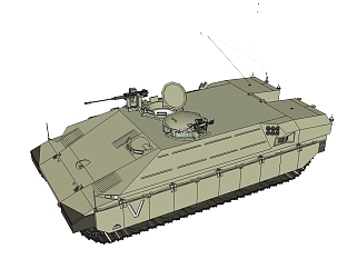 以色列雌虎<em>重型</em>装甲车草图大师模型，装甲车SU模型下载