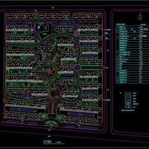 小区规划平面图CAD图纸下载