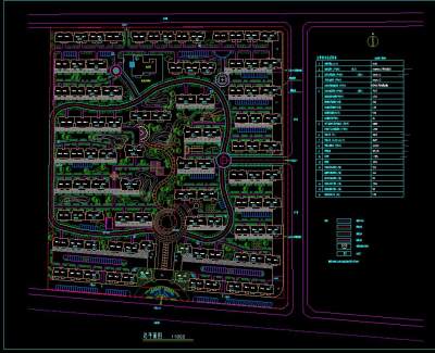 小区规划平面图CAD图纸下载