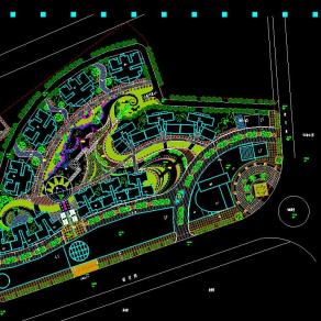 上海某综合小区规划平面CAD图纸下载