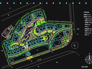 上海某综合小区规划平面CAD图纸下载