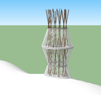 现代景观塔草图大师模型，景观塔sketchup模型skp文件分享