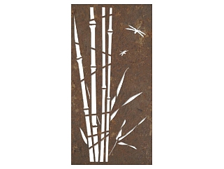 现代竹子图案草图大师模型，竹子su模型下载