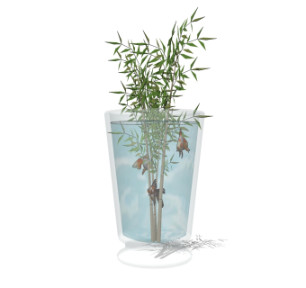 现代花瓶花钵草图大师模型下载、花瓶花钵su模型下载