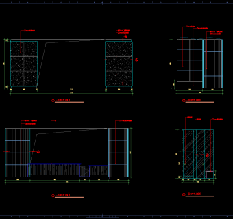 酒店一层咖啡吧装修施工图，咖啡装修CAD施工图纸下载