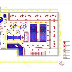 网吧设计装修CAD建筑施工图下载