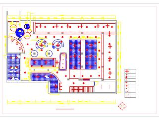 网吧设计装修CAD建筑施工图下载