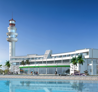 海濱酒店设计方案施工图纸，酒店设计图纸效果图下载