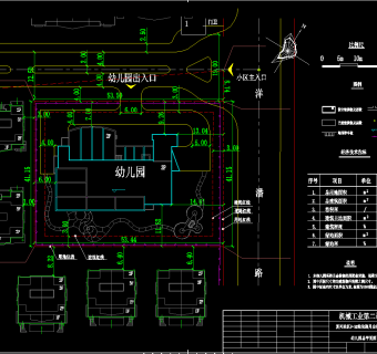 多层幼儿园建筑施工图，幼儿园CAD施工图纸下载