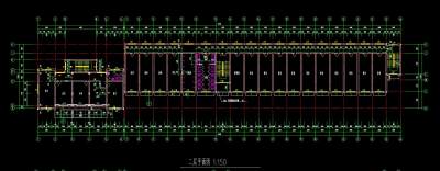 四层办公楼设计图纸，办公楼CAD建筑工程图纸下载