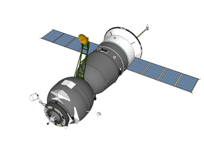 现代卫星草图大师模型，卫星sketchup模型下载