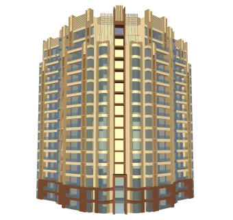 欧式公寓楼sketchup模型，公寓草图大师模型下载