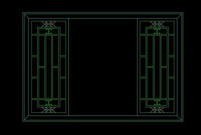 建筑常用窗和窗帘CAD大样，窗帘和窗CAD大样图下载
