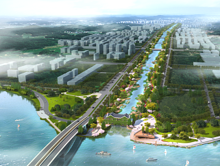 滨水河道景观工程景观概念设计案例