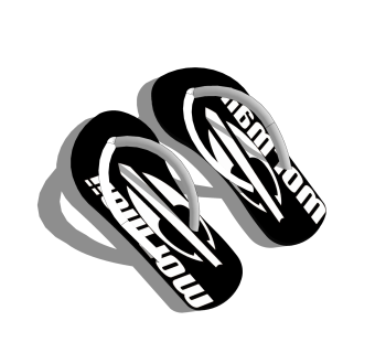 现代人字拖鞋草图大师模型,服装店衣架su模型下载